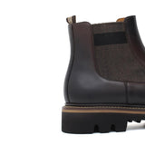 Stivaletto beatles in vitello anticato testa di moro e fondo in gomma leggera 9154CTPBOSTM 1039 ROSSI 