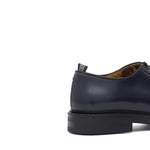 Derby donna in vitello spazzolato blu con fondo in gomma cucito D218CALB 17 ROSSI 