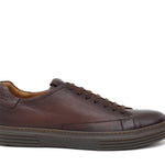Sneakers in cervo vegetale anticato marrone con fondo in gomma 109CVM 63 ROSSI 
