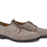 Derby in camoscio lavato color sabbia e fondo in cuoio lavato antiscivolo 6403VTSE 116 ROSSI 