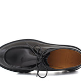 Stringata modello ingegnere in vitello spazzolato nero e fondo in gomma leggero 929CLFNE 1085 ROSSI 