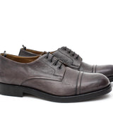 Derby in vitello anticato vintage grigio con fondo cuoio antiscivolo anticato 8112VRASF 148 ROSSI 