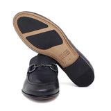 Mocassino con accessorio a sacchetto intero in vitello naturale blu sfumato con fondo cuoio antiscivolo 269DIXB 1016 ROSSI 