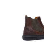 Stivaletto modello beatles stile inglese in cervo vegetale marrone con fondo gomma blu 9198PCEMAR 61 ROSSI 