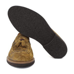 Mocassino in camoscio lavato color cuoio con fondo in gomma porosa leggera 9624TSE 300 ROSSI 