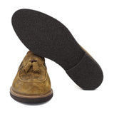 Mocassino in camoscio lavato color cuoio con fondo in gomma porosa leggera 9624TSE 300 ROSSI 