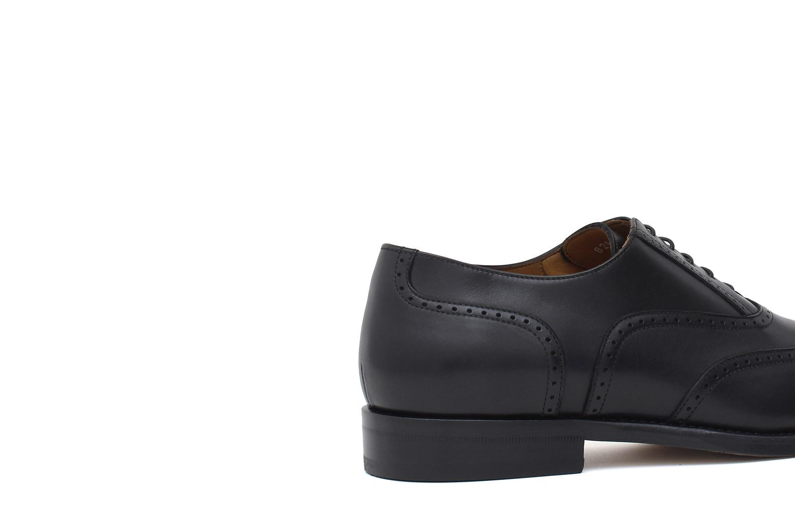 Francesina in stile inglese in vitello a pieno fiore colore nero con fondo cuoio antiscivolo 8292SERNER 1127 ROSSI 