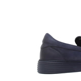 Slip on in vitello naturale blu sfumato con fondo in gomma leggera 1041DIXJ 1106 ROSSI 