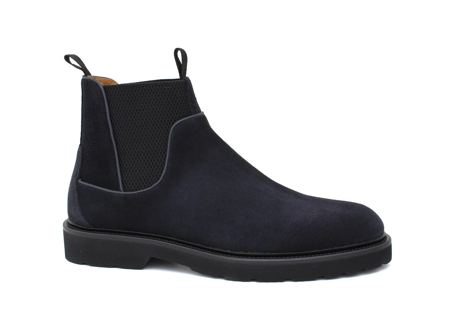 Stivaletto modello beatles in suede blu  con fondo in gomma leggera 1281PCHBLU 1140 ROSSI 