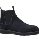 Stivaletto modello beatles in suede blu  con fondo in gomma leggera 1281PCHBLU 1140 ROSSI 