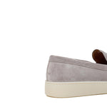 Slip on in camoscio color roccia con fondo in gomma cucita 645FLOT 70  UN ROSSI 