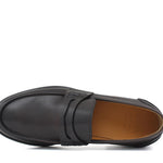 Mocassino College stile inglese in vitello naturale testa di moro con  fondo cuoio mezza gomma 5316CSMOK 212 ROSSI 