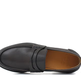 Mocassino College stile inglese in vitello naturale testa di moro con  fondo cuoio mezza gomma 5316CSMOK 212 ROSSI 