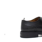 Derby donna stile inglese in vitello spazzolato nero e fondo in gomma cucito D216GCNER 24 ROSSI 