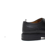 Derby donna stile inglese in vitello spazzolato nero e fondo in gomma cucito D216GCNER 24 ROSSI 