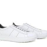 Sneaker in vitello bianco con fondo in gomma leggera 234POFFW 267 ROSSI 