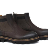 Stivaletto beatles in nabuk  anticato testa di moro e fondo in gomma leggera 9154CTPTM 136 ROSSI 