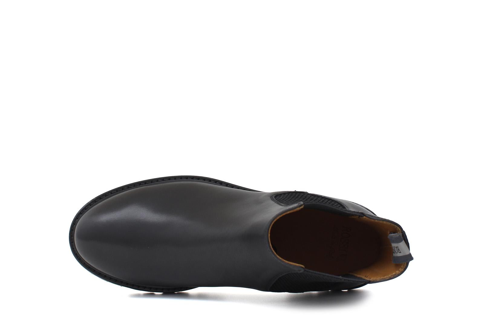 Beatles donna in vitello a pieno fiore color nero con fondo in gomma leggera D213PSNER 32 ROSSI 