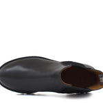 Beatles donna in vitello a pieno fiore color nero con fondo in gomma leggera D213PSNER 32 ROSSI 