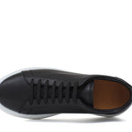 Sneakers in vitello nero e fondo in gomma leggera 1043LPNE 195 ROSSI 