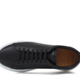 Sneakers in vitello nero e fondo in gomma leggera 1043LPNE 195 ROSSI 