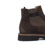 Beatles in camoscio color testa di moro e fondo in gomma leggera 9154CTPHSM 120 ROSSI 