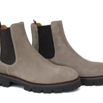 Beatles donna in camoscio color sabbia  con fondo in gomma leggera D213PHSBIS 30 ROSSI 