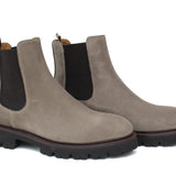 Beatles donna in camoscio color sabbia  con fondo in gomma leggera D213PHSBIS 30 ROSSI 