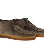 Sneaker modello ingegnere in camoscio lavato color marrone con fondo in caucciù naturale 278TSES 508  UN ROSSI 