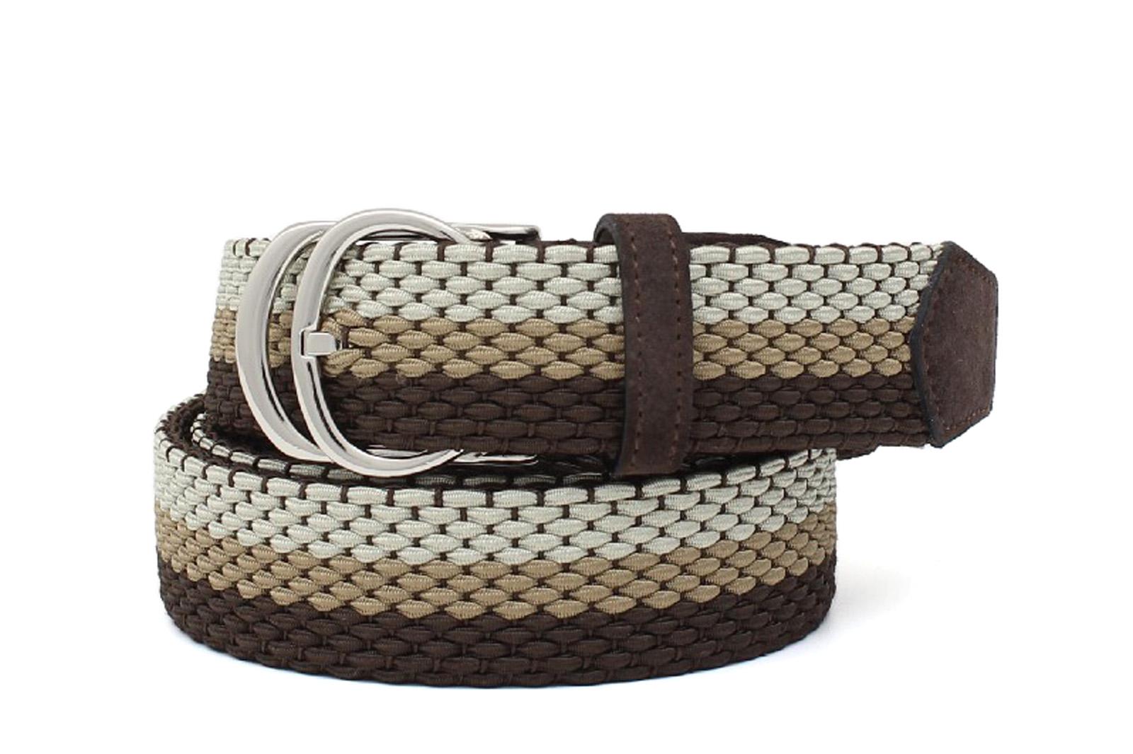 Cintura elasticizzata con fibbia h 35 nikel in tricolore F0305NKNTM 121 ROSSI 