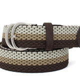 Cintura elasticizzata con fibbia h 35 nikel in tricolore F0305NKNTM 121 ROSSI 