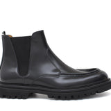 Stivaletto modello beatles in vitello spazzolato semilucido nero e fondo in gomma leggera 881PCN 398 ROSSI 