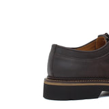 Stringata modello ingegnere in vitello nabuk testa di moro e fondo in gomma leggero 1252RETM 1084 ROSSI 