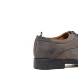 Derby con puntalino in camoscio ingrassato color sabbia e fondo in gomma cucito 8296GHSBIS 210 ROSSI 