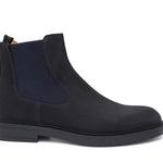 Stivaletto beatles in camoscio rasato blu e fondo in gomma 154PRCRIB 1036 ROSSI 