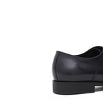 Francesina con puntalino in vitello spazzolato blu scuro con fondo in  gomma<BR/> 300GOTBLU 521 ROSSI 