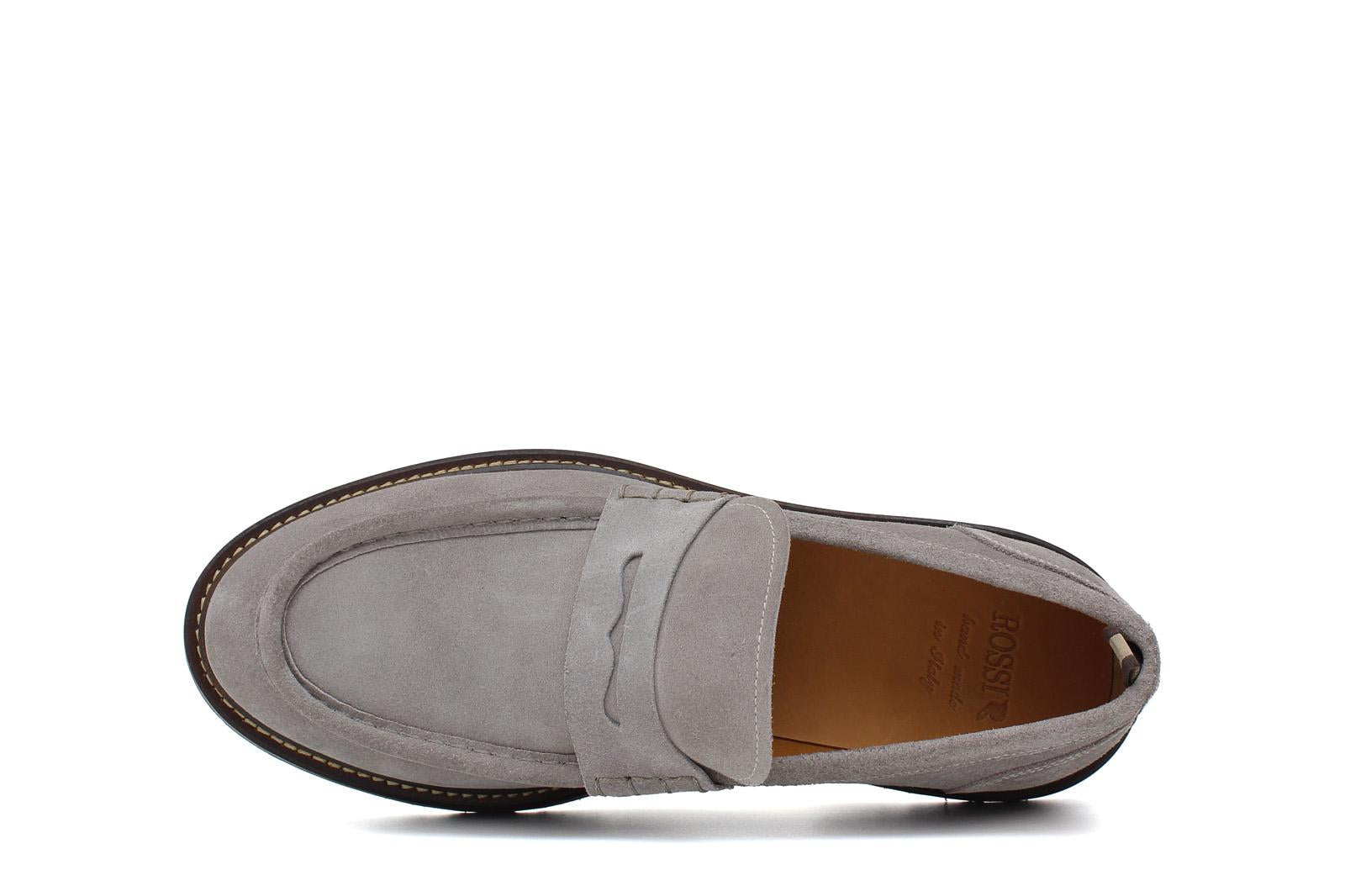 Mocassino stile ingegnere in suede roccia e fondo gomma leggera 1223CHSCLO 617 ROSSI 