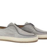 Slip on in camoscio color  roccia con fondo in gomma intrecciato 1093FOSSI 75 ROSSI 