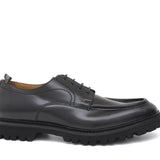 Derby in vitello spazzolato nero con fondo in gomma leggera 458CALNE 370 ROSSI 