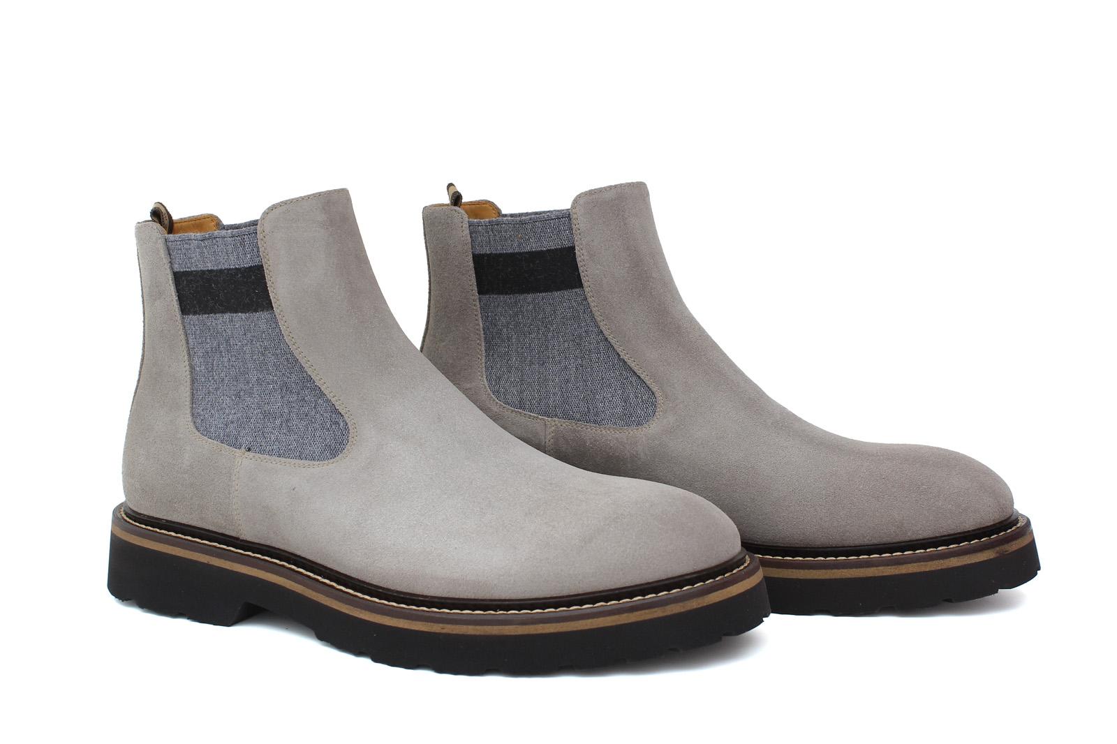 Beatles in camoscio color roccia e fondo in gomma leggera 9154CTPHSC 392 ROSSI 