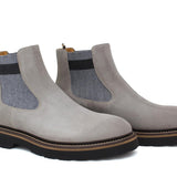 Beatles in camoscio color roccia e fondo in gomma leggera 9154CTPHSC 392 ROSSI 