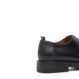 Derby liscio in vitello spazzolato nero con fondo in gomma 6403GCALFNE 210 ROSSI 