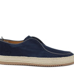 Slip on in camoscio color blu navy con fondo in gomma intrecciato 1093ROVNA 1130 ROSSI 