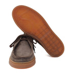 Sneaker modello ingegnere in camoscio lavato color testa di moro e fondo in gomma 1052TESP 1097 ROSSI 