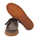 Sneaker modello ingegnere in camoscio lavato color testa di moro e fondo in gomma 1052TESP 1097 ROSSI 