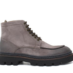 Stivaletto stringato in camoscio ingrassato tortora e fondo in gomma leggera 119PRHSBIS 400 ROSSI 
