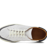 Sneaker in vitello anticato off white con inserti in camoscio e fondo in gomma 1051CODIXWFB 369 ROSSI 