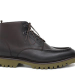 Polacchino stringato in vitello anticato testa di moro e fondo in gomma leggera 460PBTM 68 ROSSI 