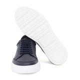 Sneaker in vitello dollaro color blu e fondo in gomma leggera cucito 643LVITBN 479  UN ROSSI 