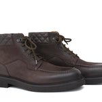 Stivaletto stringato in nabuk invecchiato testa di moro con fondo in gomma leggera 1202PRTM 1111 ROSSI 